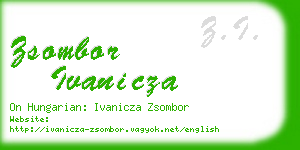 zsombor ivanicza business card